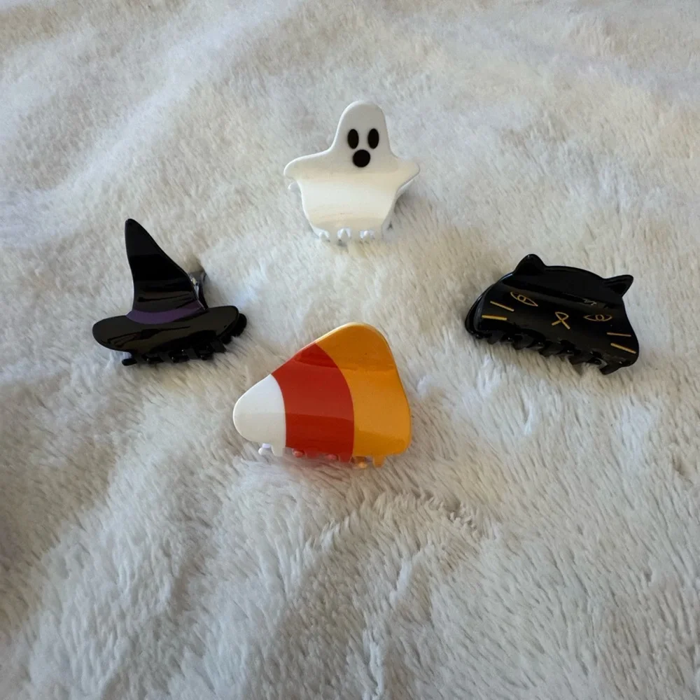 Hair Claw Clip, Halloween Witch Hat,Black and Purple